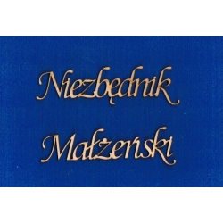 Niezbędnik  Małżeński    wysokość 2,5 cm   cz;monotype